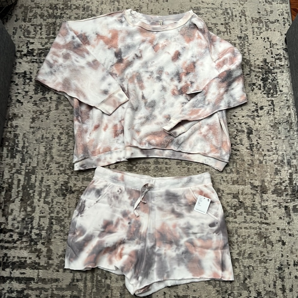 Free People 2 piece lounge set size M